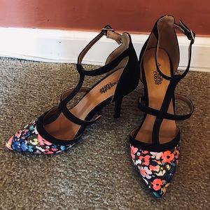 Floral, high heels!